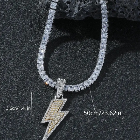 Great CZ Stones - Bling Lightning Rings - Cubic Zircon Iced Out Copper Zircon Jewelry  (1U83)